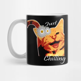 A fun kitty and interesting design. Mug